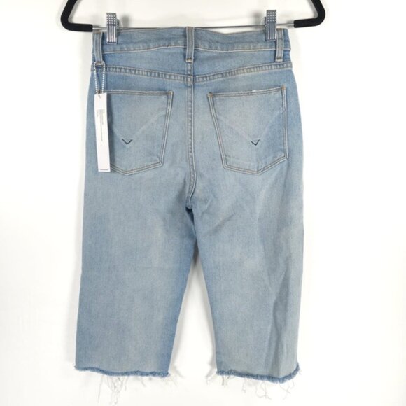 NWT HUDSON Made in USA 🇺🇸 ZOEEY HIGH RISE CUT OFF BOYFRIEND Jean‎ Shorts Sz 25 - Picture 3 of 16